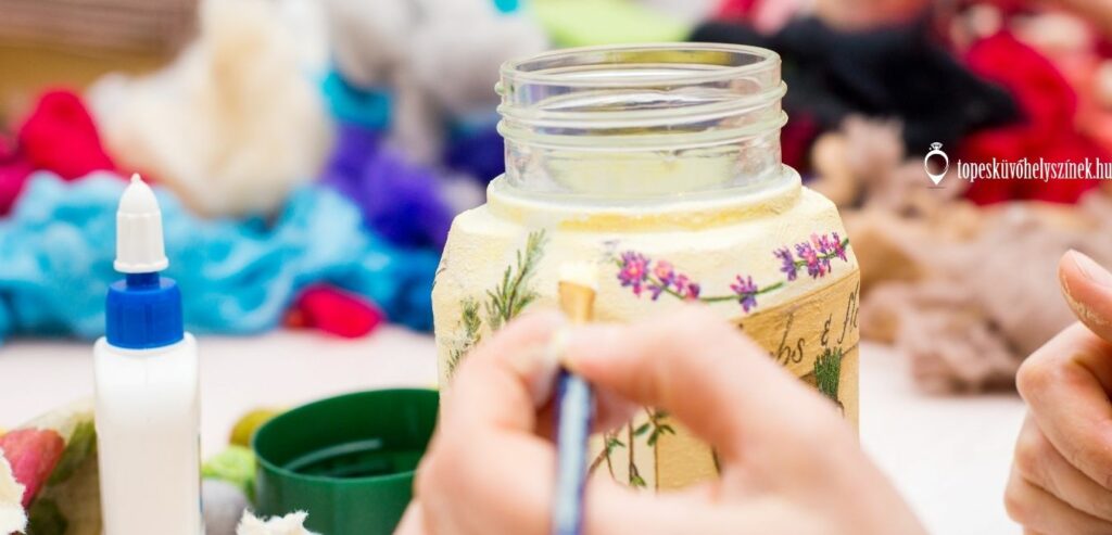 decoupage esküvői dekoráció