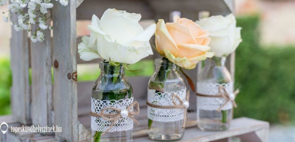 esküvői dekoráció saját kezűleg