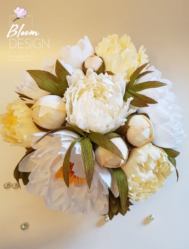 papírvirág dekoráció