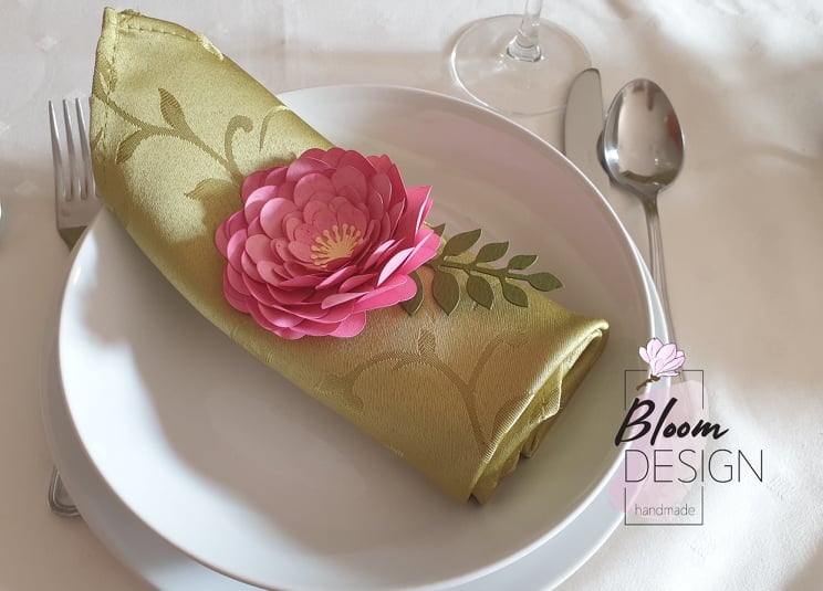 papírvirág dekoráció