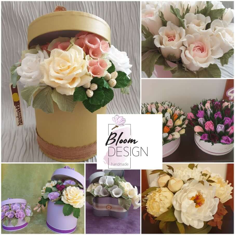 papírvirág dekoráció esküvőre