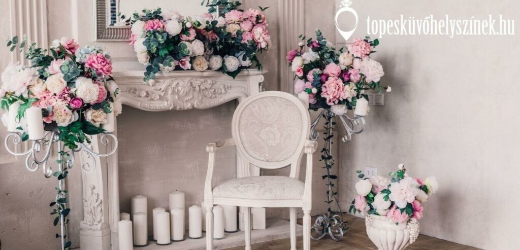 vintage esküvői dekoráció