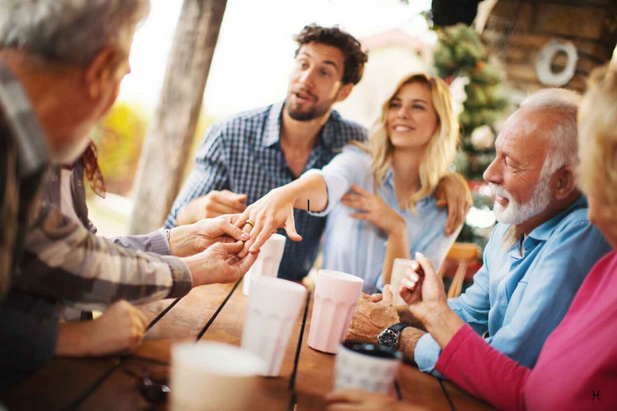 eljegyzés bejelentése