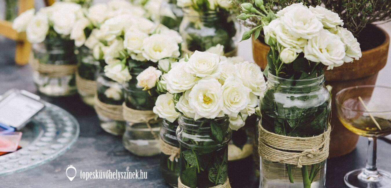 esküvői dekoráció saját kezűleg