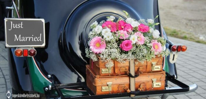 vintage esküvői dekoráció